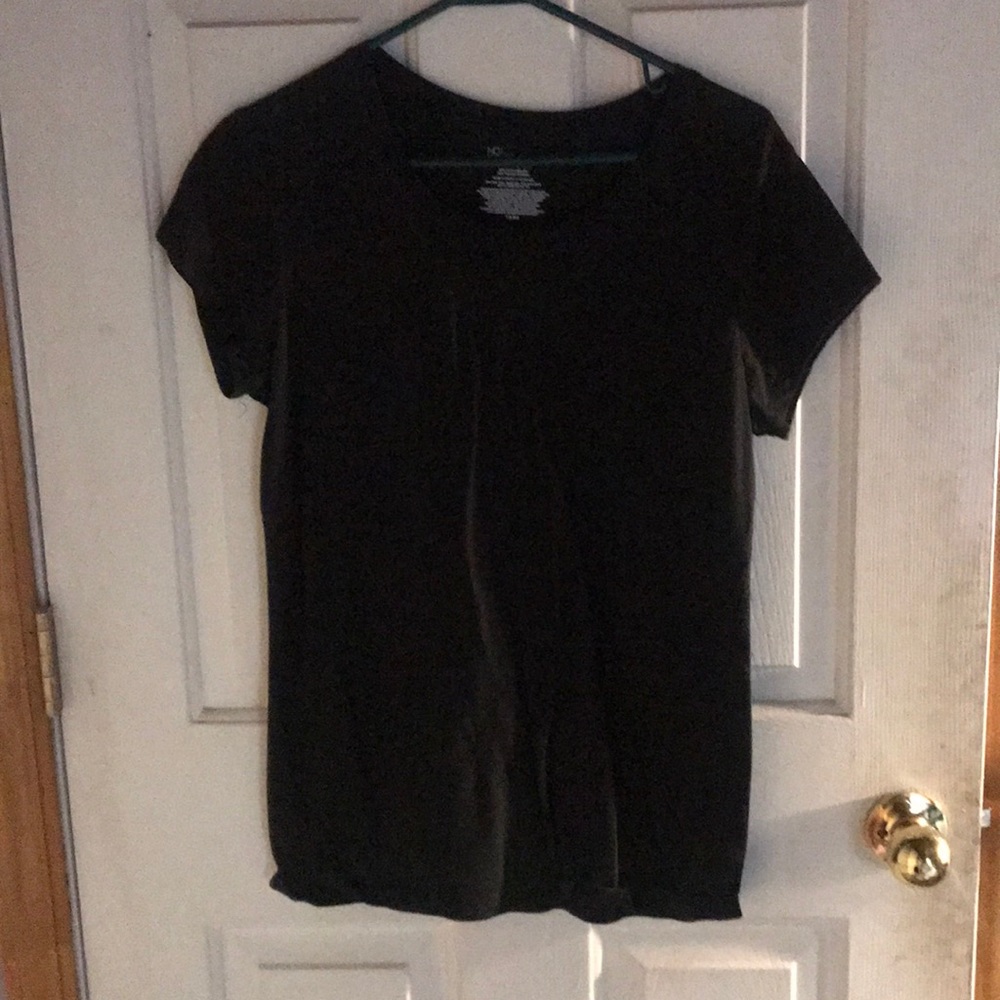 Plain black baggy T-shirt